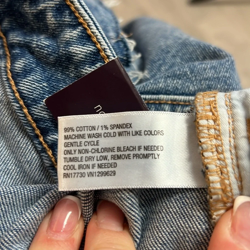 NWT Ava & Viv‎ High Rise Relaxed Bermuda Denim Shorts- 26